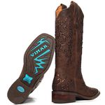 Bota Western Feminina Vimar Boots 13258 Fóssil Castanho