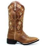 Bota Texana Feminina Marconi 7907 Fossíl Havana 