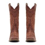 Bota Western Feminina Vimar Boots 13024 Fossil Castanho