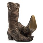 Bota Country Feminina Capelli Boots Fóssil Café