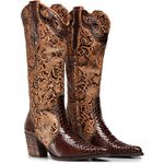 Bota Country Feminina Capelli Boots Anaconda Pinhão