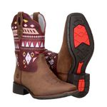 Bota Texana Feminina Capelli Boots Crazy Horse Amêndoa