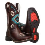 Bota Texana Feminina Capelli Boots Fóssil Café