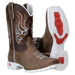 Bota Texana Masculina Capelli Boots Fóssil Capuccino