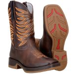 Bota Texana Sola Jump Capelli Boots Fóssil Café