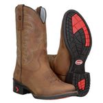 Bota Texana Masculina Capelli Boots Fóssil Castor