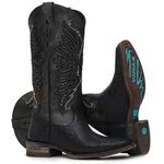 Bota Western Feminina Vimar Boots 13236 Arraia Internacional Preto