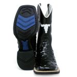 Bota Texana Masculina Marconi 7600 Avestruz Réplica Preto