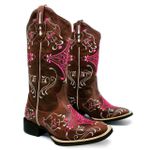 Bota Texana Feminina Marconi 7812 Mad-Dog Café