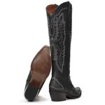 Bota Country Feminina Vimar Boots 10243 Fóssil Preto