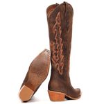 Bota Country Feminina Vimar Boots 10239 Fóssil Castanho
