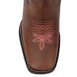 Bota Texana Feminina Bulls Horse 53092 Fóssil Castanho
