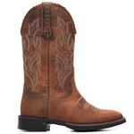 Bota Texana Feminina Vimar Boots 13239 Fossil Castanho