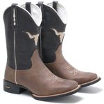 Bota Texana Masculina High Country 7600 Crazy Horse Amêndoa