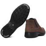 Coturno Casual Sollu Comfort Zíper 32381 Mustang Brown