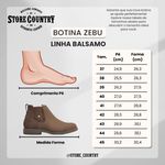 Botina Gel Zebu Original 59080 Floater Premium Castor