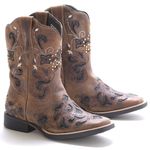 Bota Western Feminina Vimar Boots 13112 Dallas Bambú 