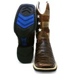 Bota Texana Masculina Marconi 7606 Escamada Café