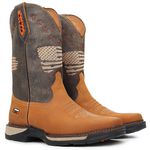 Bota Texana Masculina Vimar Boot Bandeira Eua Couro Dallas Bambú
