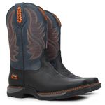 Bota Texana Masculina Country Vimar Boots Tribal Couro Preta
