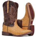 Western Boot Txs Welt Vimar Boots 81258 Avestruz Original Conhaque
