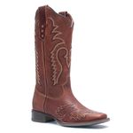 Bota Texana Feminina Vimar Boots 13131 Fóssil Sella