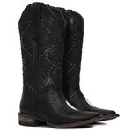 Bota Texana Feminina Vimar Boots 13103 Splash Arraia Internacional Rpl Preto
