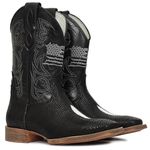 Bota Texana Masculina Vimar Boots 81365 Arraia Internacional Rpl Preto