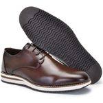 Sapato Masculino Derby Sola Em EVA Super Leve e Macio 1001 Marrom