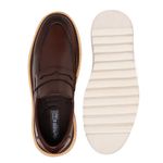 Sapato Casual Loafer Mocassim Tratorado Super Leve E Macio Marrom