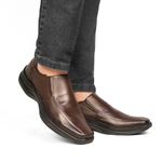 Sapato Social Casual Masculino Em Couro Premium 5030 Marrom