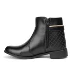 Bota 0207 PTO cano curto com ziper