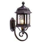 Arandela Lighting Store Alumínio Fundido e Vidro Ondulado 1L E27 240x490mm LO-1414