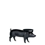 Mesa Lateral PIG De PVC Com Armação De Metal Preta - Salvattore