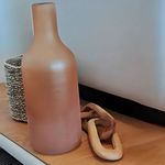 Vaso Decorativo em Vidro Laranja Pôr Do Sol - Salvattore