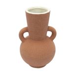 Vaso em Cerâmica Texturizado - Terra Cota 