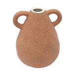 Vaso em Cerâmica Texturizado - Terra Cota 