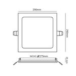 Plafon de LED 240V 24W 1920lm - Opus ECO 30159