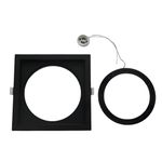 Spot Embutido Recuado MR16 Quadrado Preto GU10 - Save Energy SE-330.1036