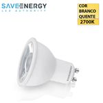 Lâmpada Dicróica MR16 LED 7W 2700K 24° - Save Energy