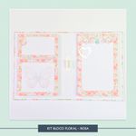 Kit Bloco Floral - Rosa