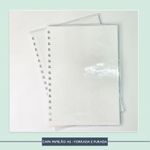 Par de Capas de Papelão A5 - Forrada e Furada