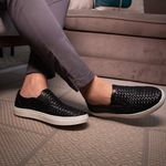 Sapato Loafer Guitte Iate Trisse Preto Couro Legítimo