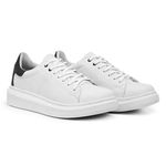 Tenis Style Idealle Branco Couro