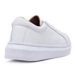 Tenis Casual Idealle All White Couro Legítimo