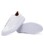 Tenis Casual Idealle All White Couro Legítimo