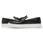 Tenis Casual Idealle Penny Loafer Bambulim Preto Couro Legítimo