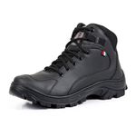 Bota Coturno Adventure Parma Couro Eco Preto