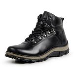 Bota Coturno Adventure Piemonte Couro Eco Preto