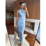 Vestido Midy Azul Alury